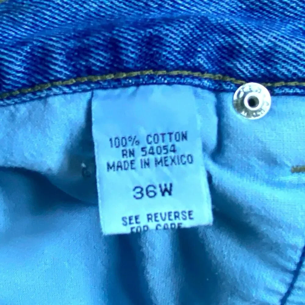 Vintage Bugle Boy Jean Shorts Mens 36 Blue Denim Jorts Baggy‎ Skater 90s Y2K